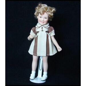 New Shirley Temple 8" Poor Little Rich Girl Movie Memories Danbury Mint Doll